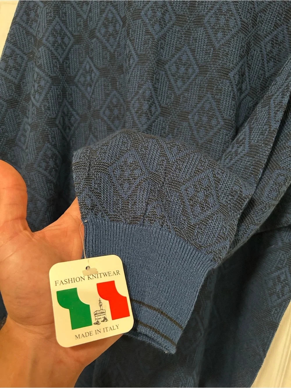 Maglificio Fiorelli Men’s XL Sweater Acrylic & Wool Made in Italy